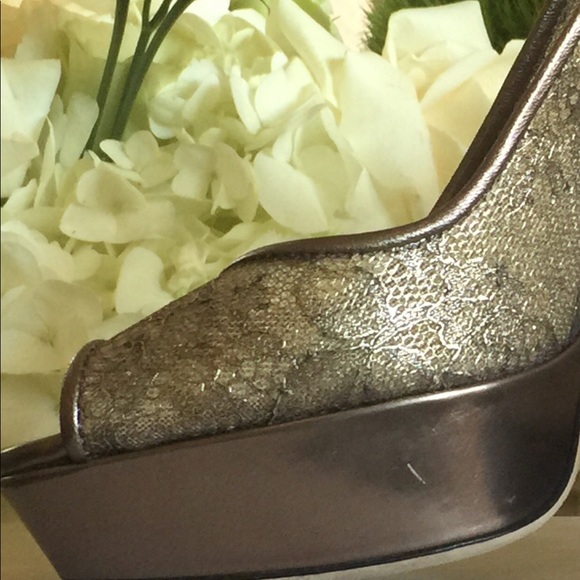 New Jimmy Choo Metallic Lace Heels 35.5 5.5 $995 - Picture 8 of 8